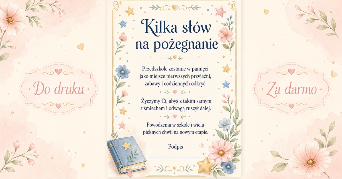 Kilka słów na pożegnanie