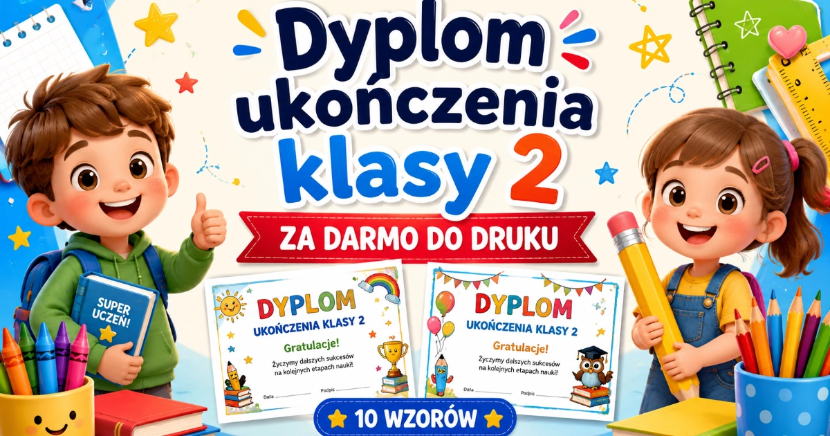 Dyplom ukończenia klasy 2