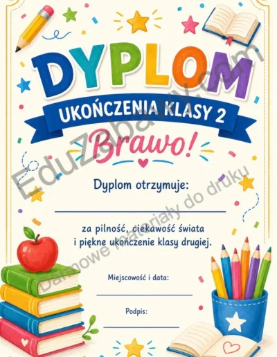Dyplom ukończenia klasy 3 38