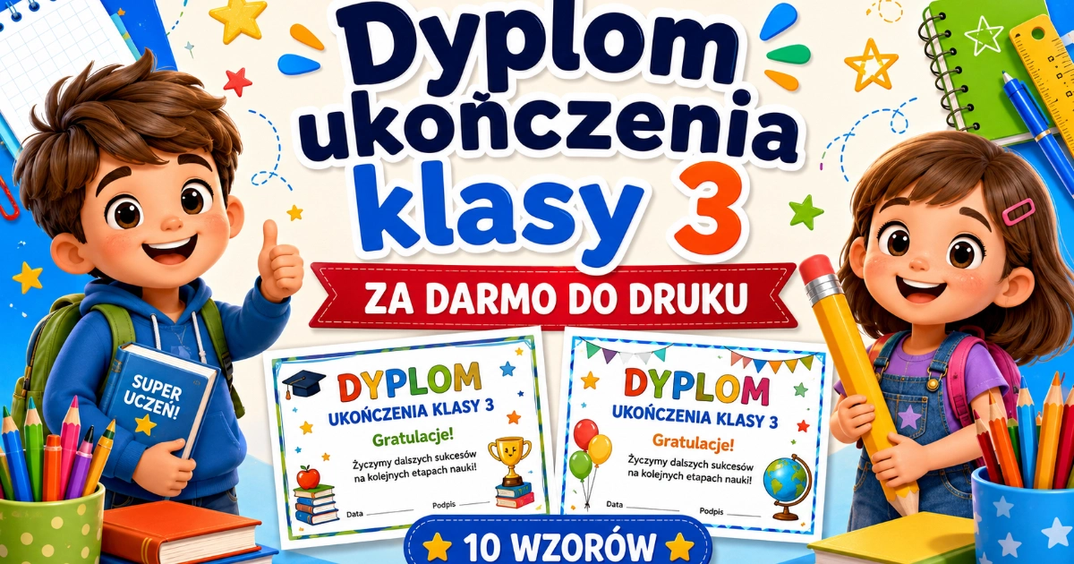 Dyplom ukończenia klasy 3