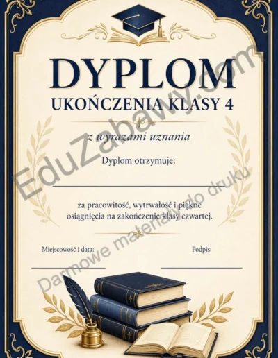 Dyplom ukończenia klasy 4 38