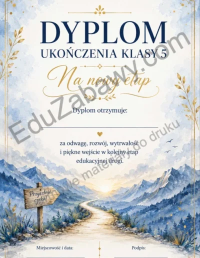 Dyplom ukończenia klasy 5 39