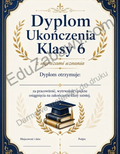 Dyplom ukończenia klasy 6 38