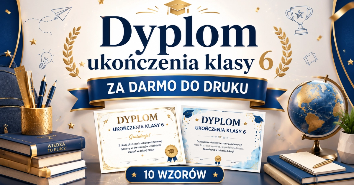 Dyplom ukończenia klasy 6