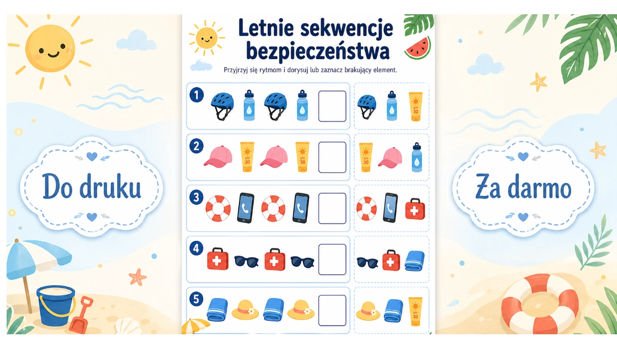 Karta pracy: Letnie sekwencje bezpieczeństwa