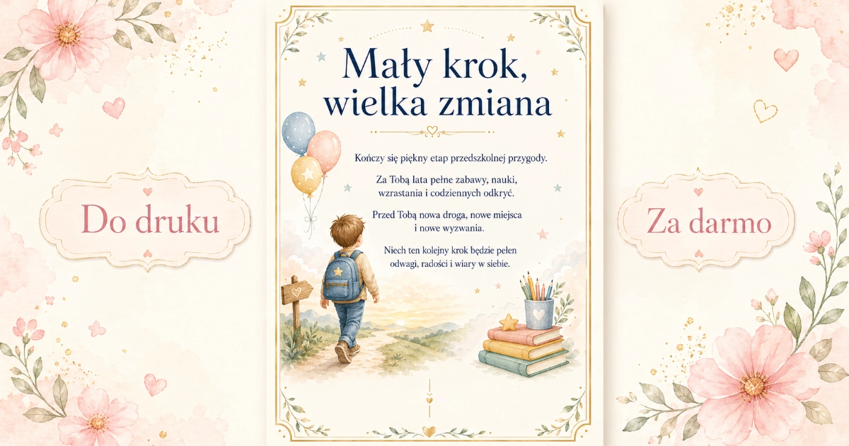 Wkładka na pożegnanie przedszkola: Mały krok, wielka zmiana 38