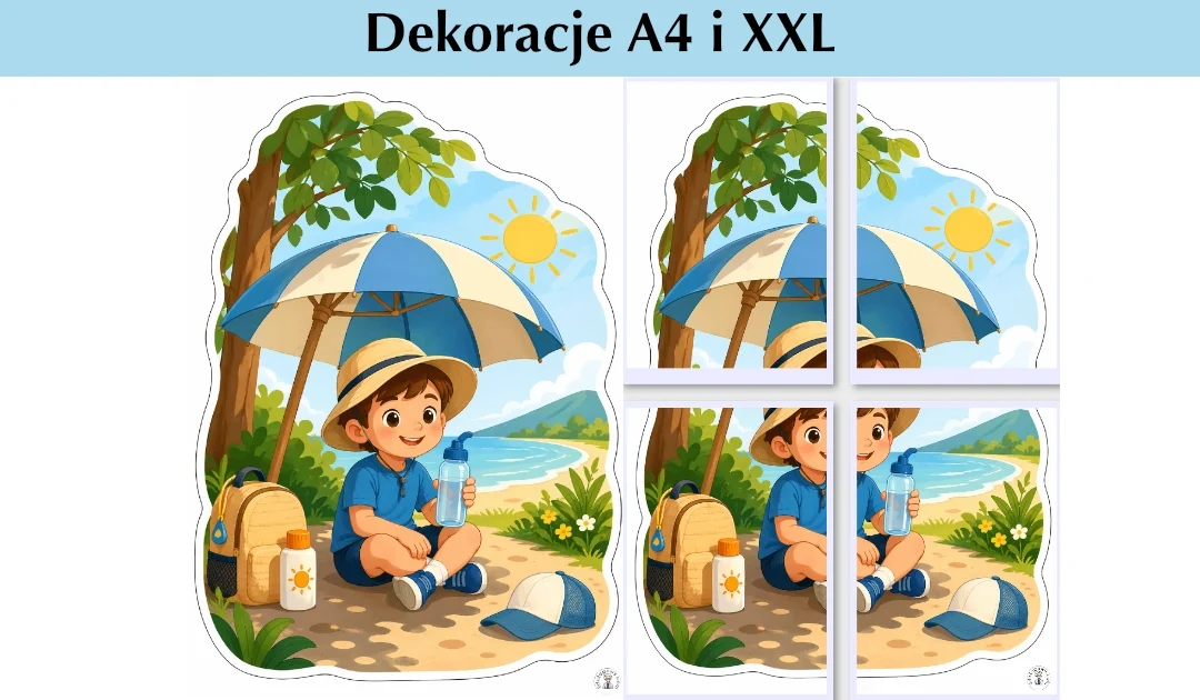 Dekoracje A4 i XXL: Ostrożnie w słońcu