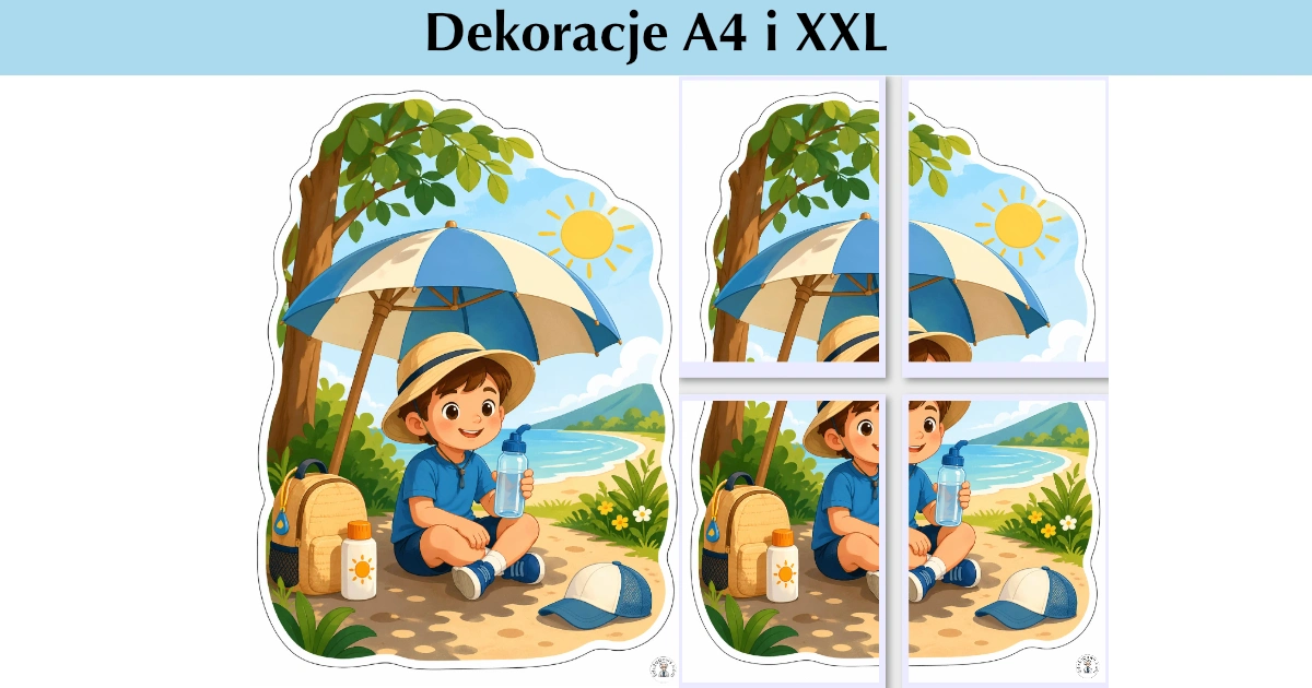 Dekoracje A4 i XXL: Ostrożnie w słońcu