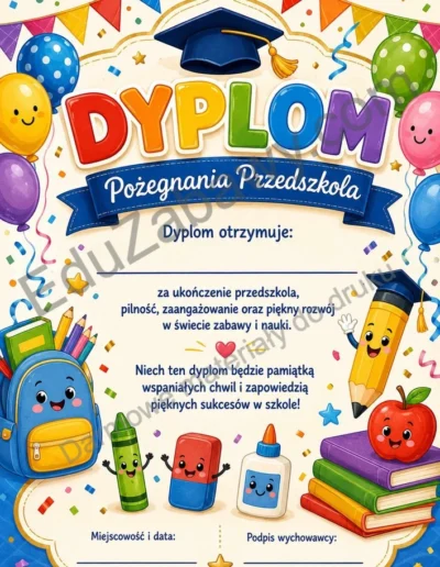 Pożegnanie Przedszkola: Dyplomy 39