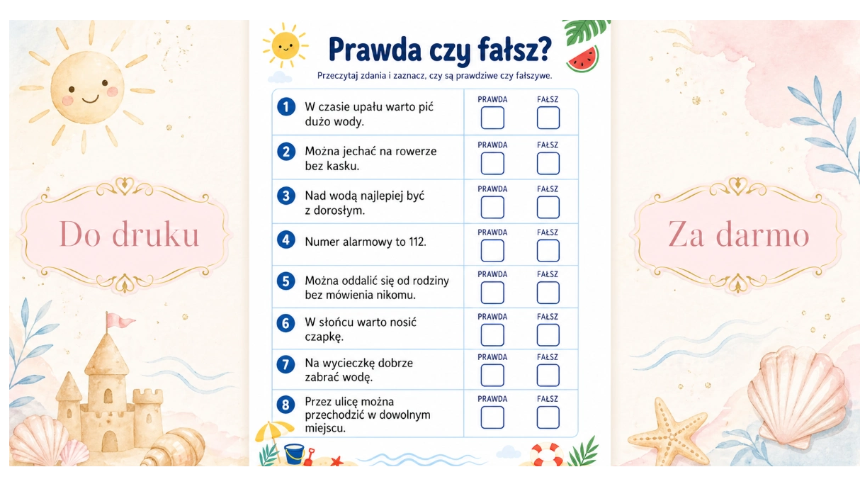 Karta pracy: Prawda czy fałsz?