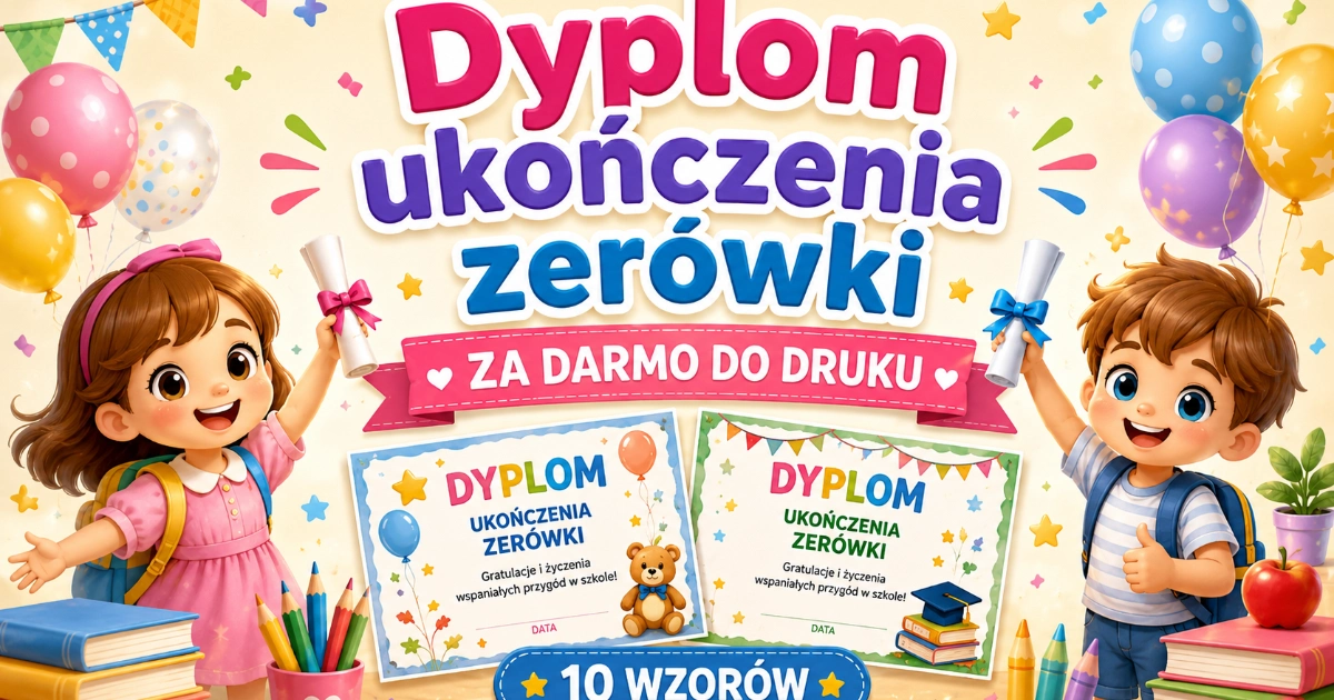 Dyplom ukończenia zerówki
