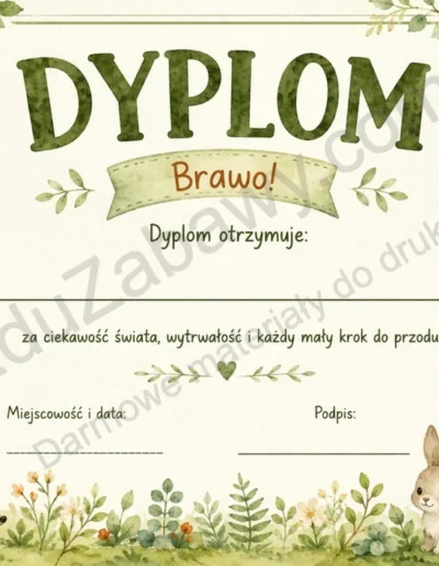 Dyplomy uniwersalne (poziome) 40