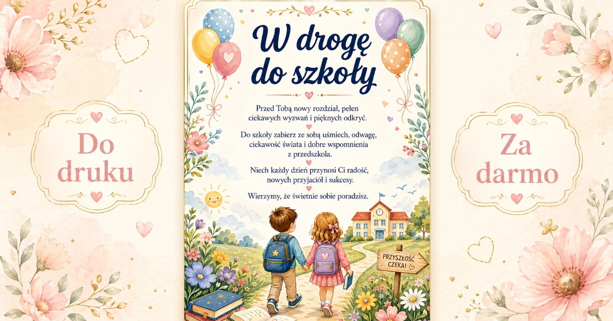 Wkładka na pożegnanie przedszkola: W drogę do szkoły 38