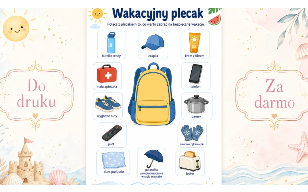 Karta pracy: Wakacyjny plecak