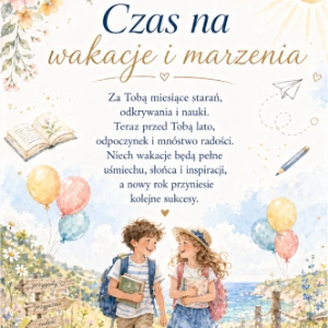 Wkładki i dedykacje na zakończenie roku