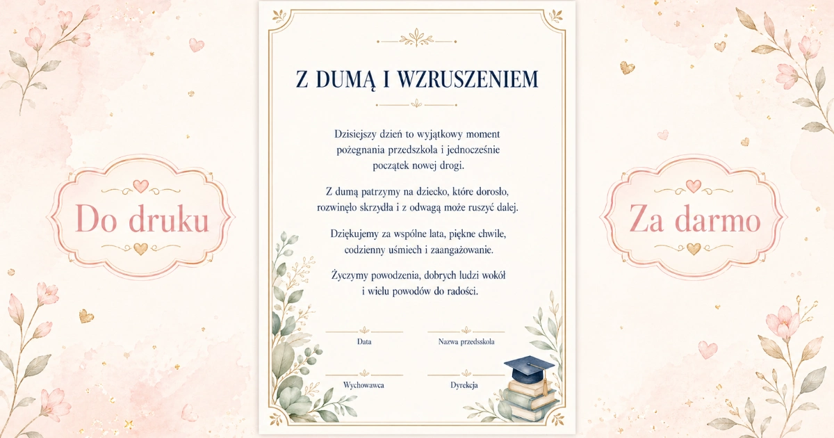 Z dumą i wzruszeniem