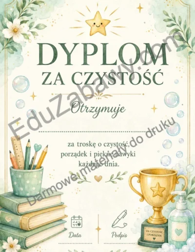 Dyplomy za czystość 41