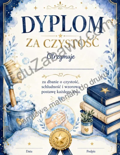 Dyplomy za czystość 40