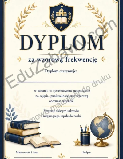 Dyplomy za frekwencję 38