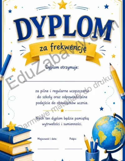 Dyplomy za frekwencję 41