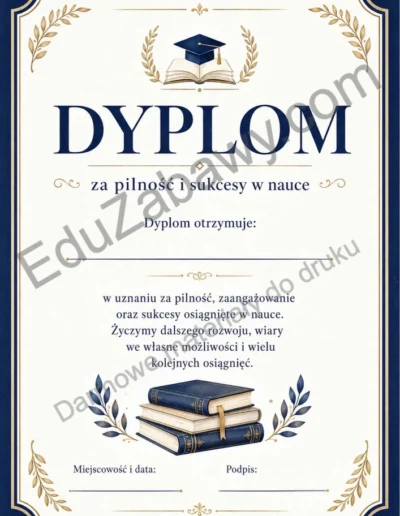 Dyplomy za pilność i sukcesy w nauce 38