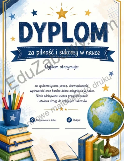 Dyplomy za pilność i sukcesy w nauce 41