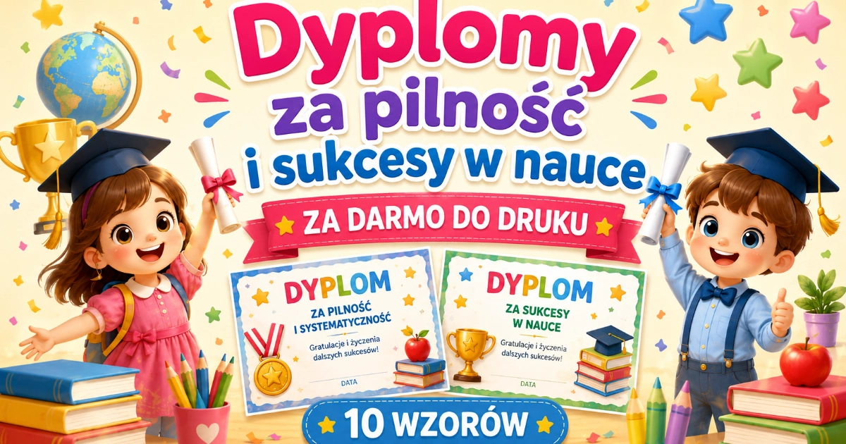 Dyplomy za pilność i sukcesy w nauce