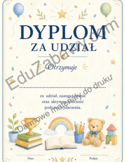 Dyplomy za udział 38