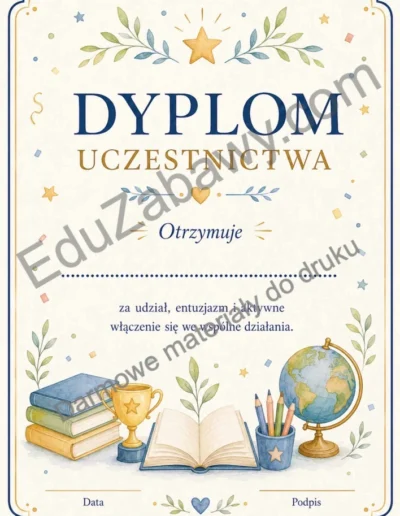 Dyplomy za udział 40