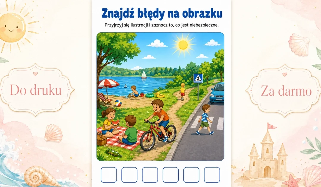 Karta pracy: Znajdź błędy na obrazku