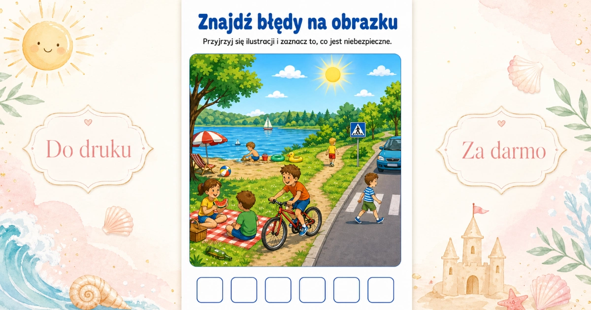 Karta pracy: Znajdź błędy na obrazku