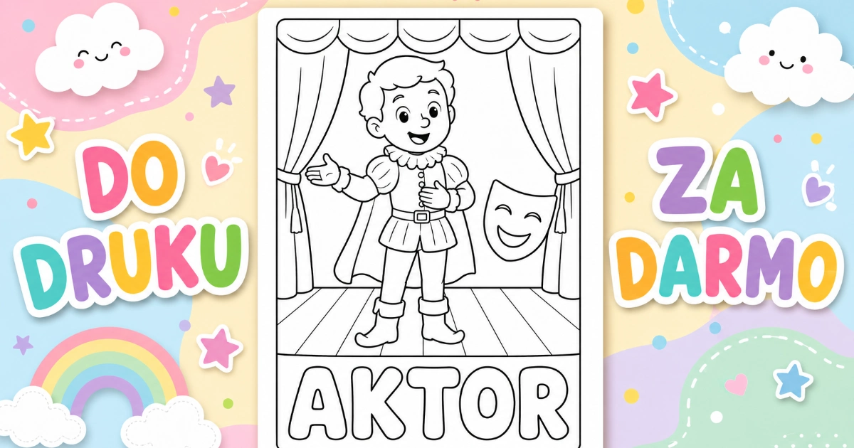 Kolorowanka: aktor 37