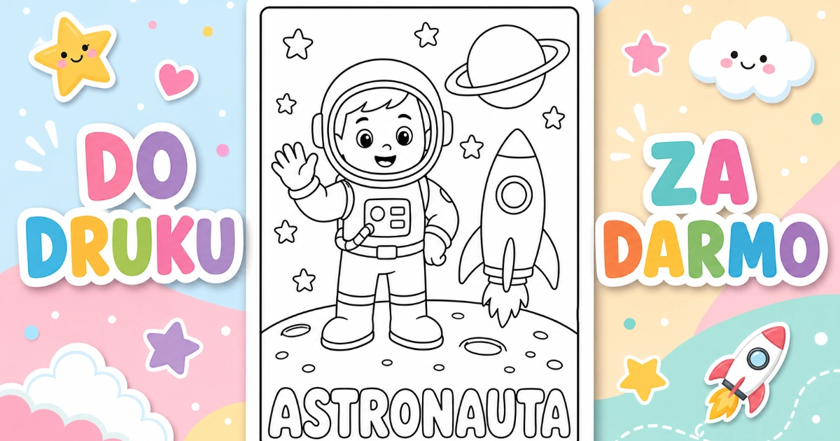 Kolorowanka astronauta 37