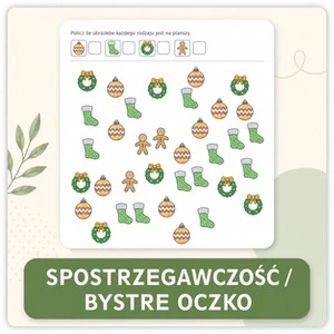 Generator kart pracy: Spostrzegawczość / Bystre oczko
