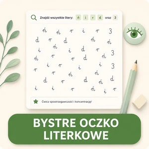 Generator kart pracy: Bystre oczko literkowe
