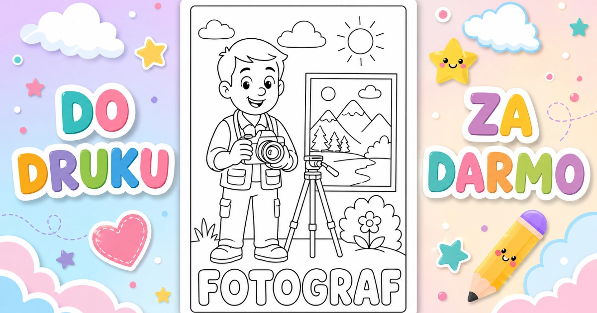Kolorowanka: fotograf 37