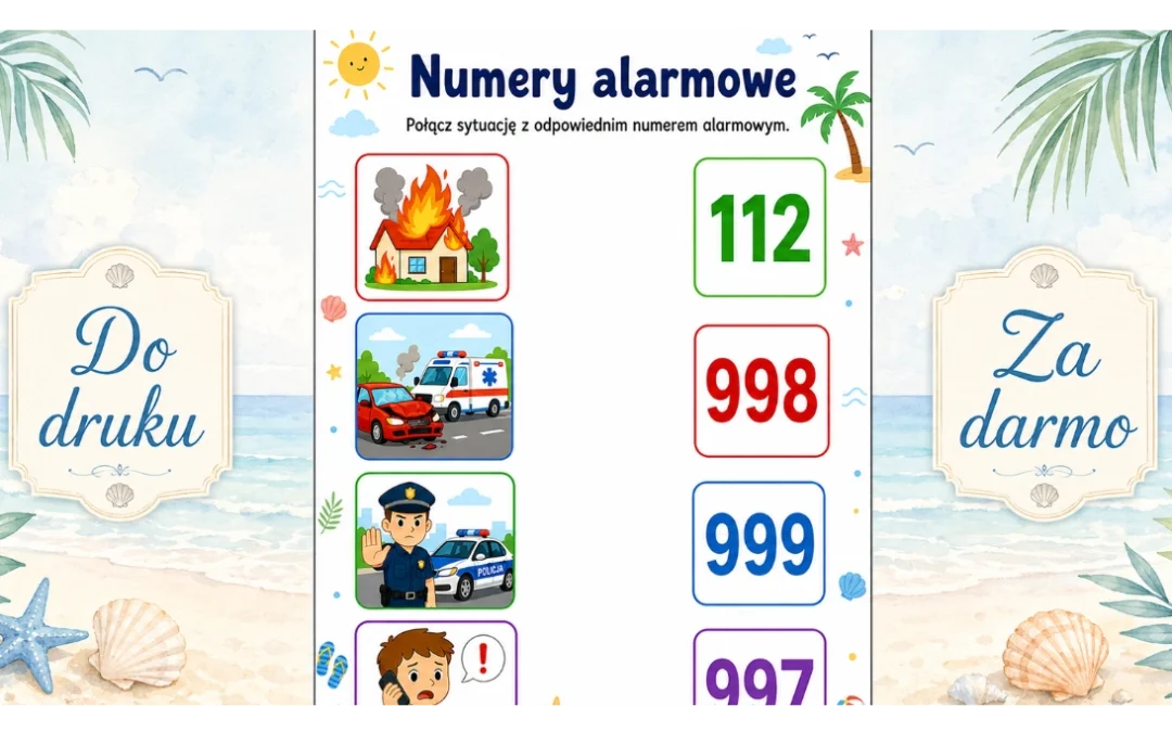 Karta pracy: Numery alarmowe