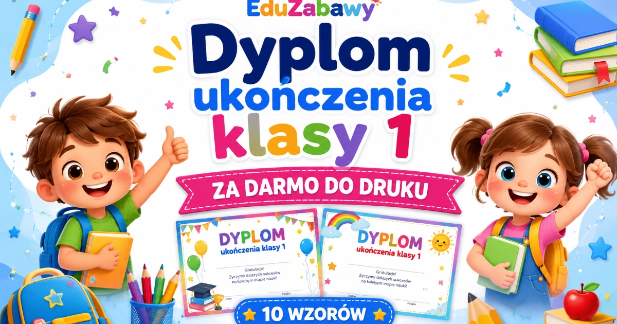 Dyplom ukończenia klasy 1