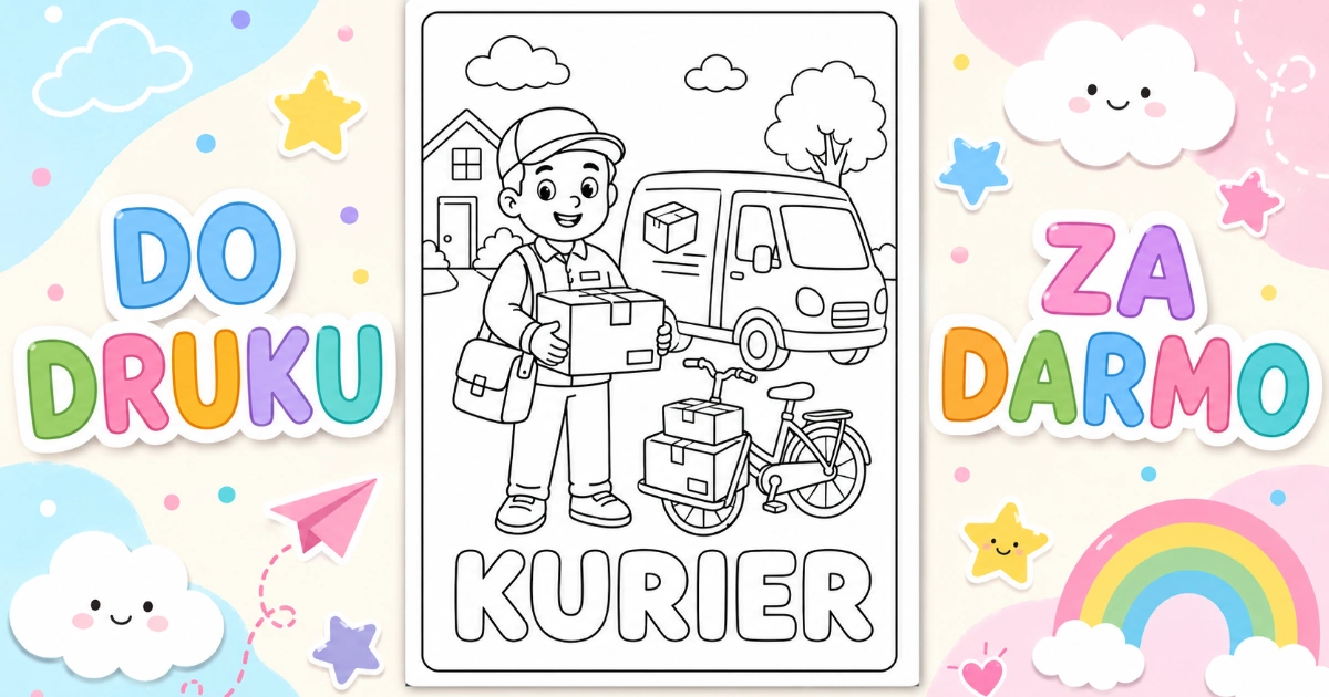Kolorowanka: Kurier