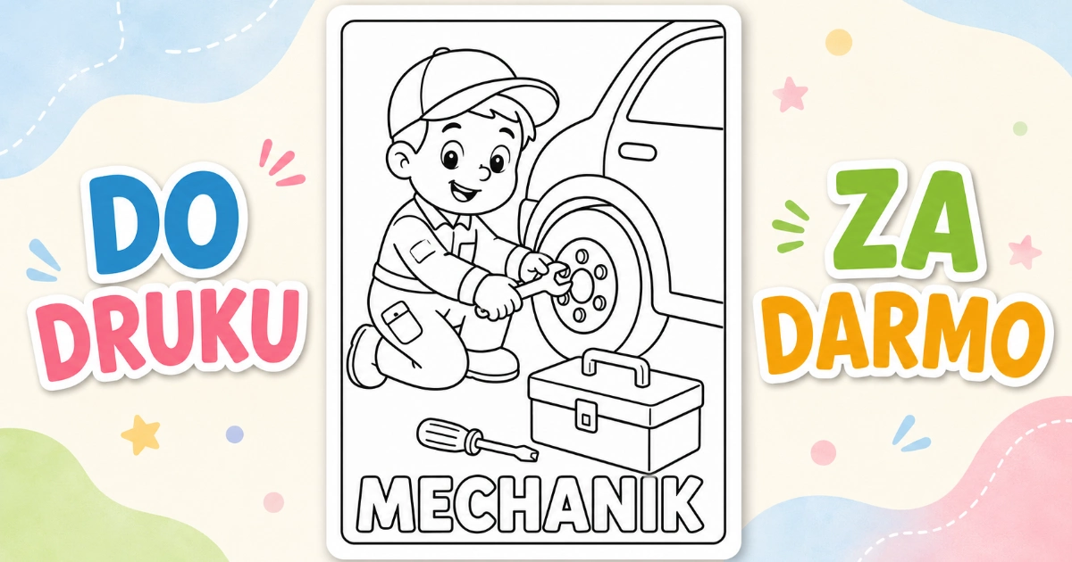 Kolorowanka: Mechanik