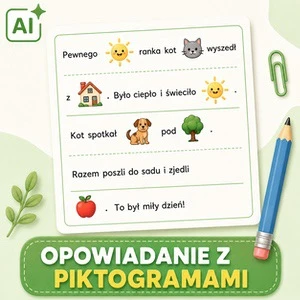 Generator kart pracy: Opowiadanie z piktogramami