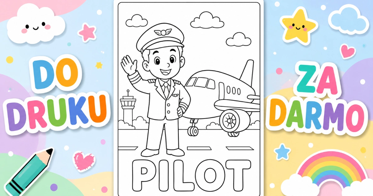 Kolorowanka: Pilot