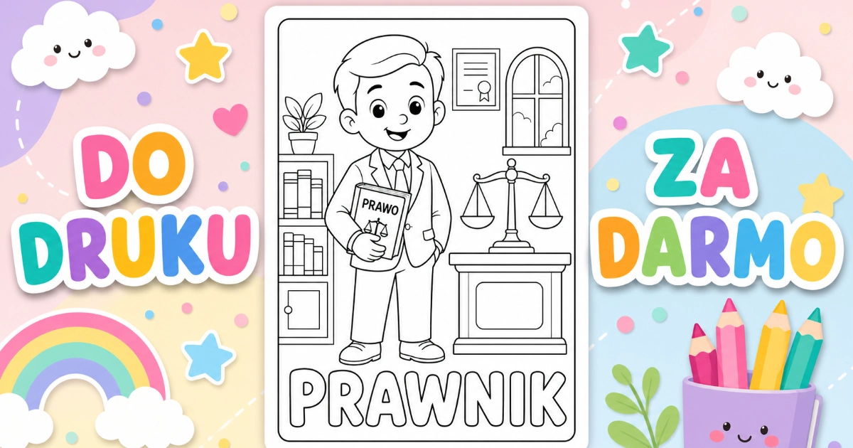 Kolorowanka: Prawnik