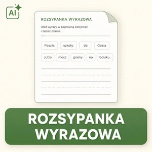 Generator kart pracy: Rozsypanka wyrazowa