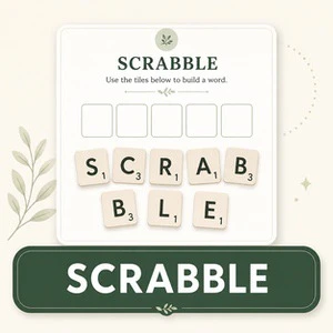 Generator kart pracy: Scrabble
