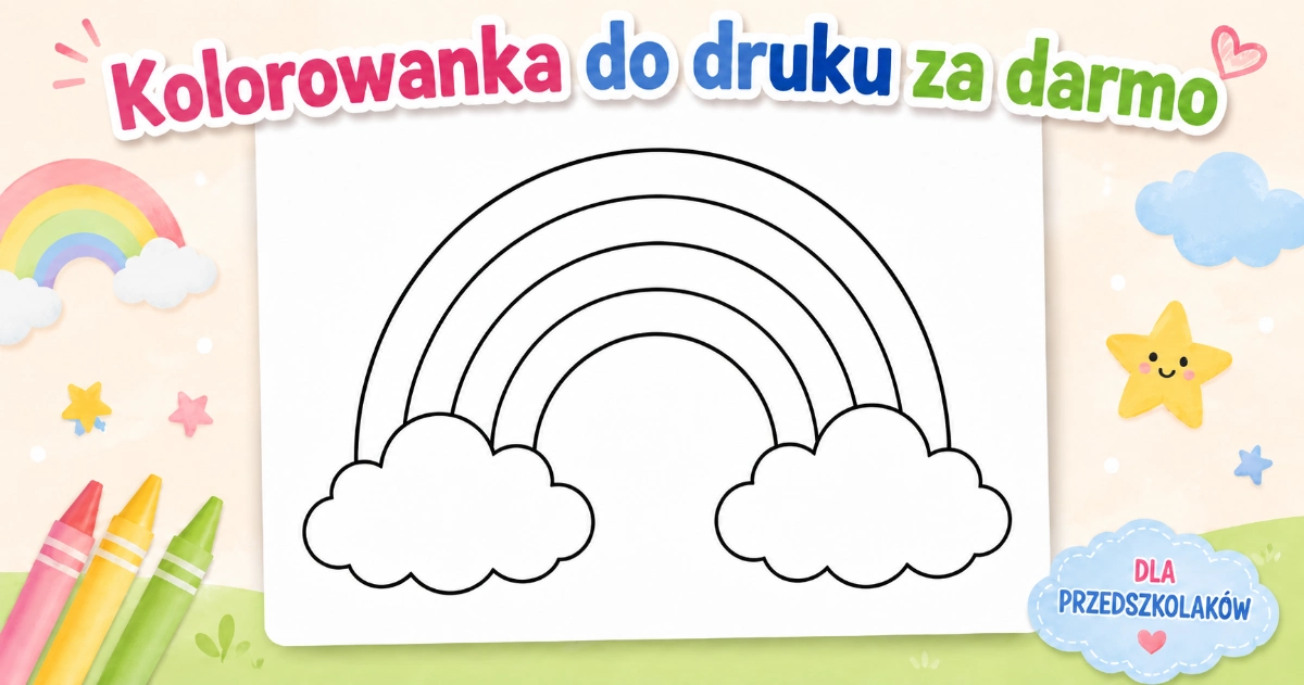 Kolorowanka Tęcza do druku
