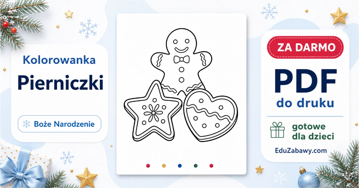 Kolorowanka: Pierniczki do druku