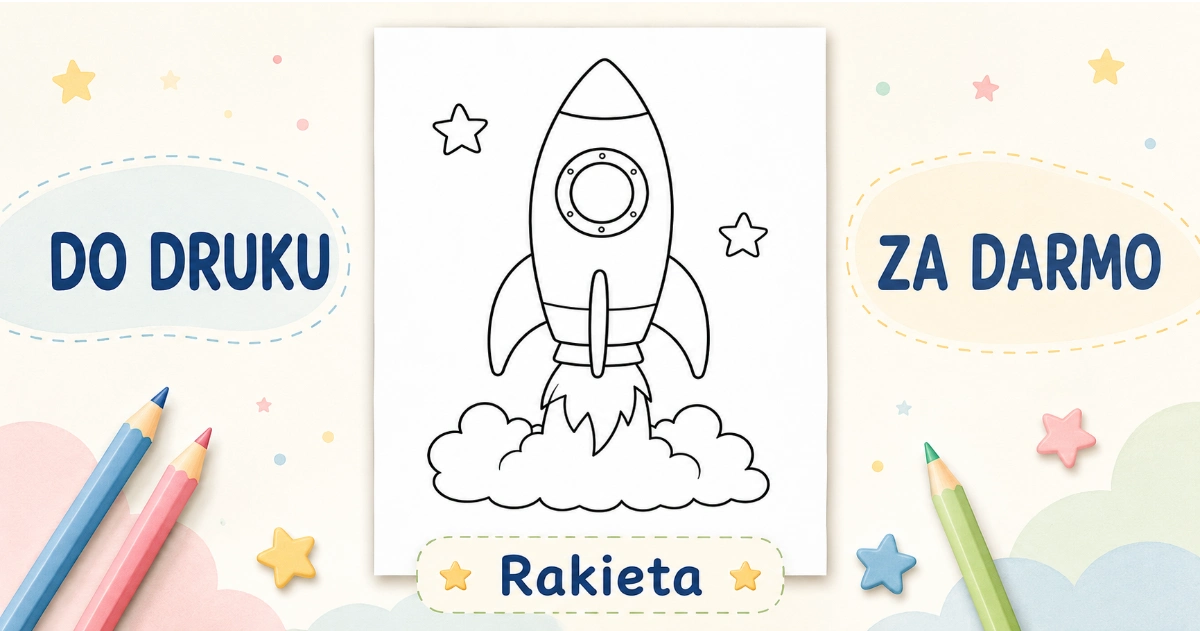 Kolorowanka Rakieta do druku