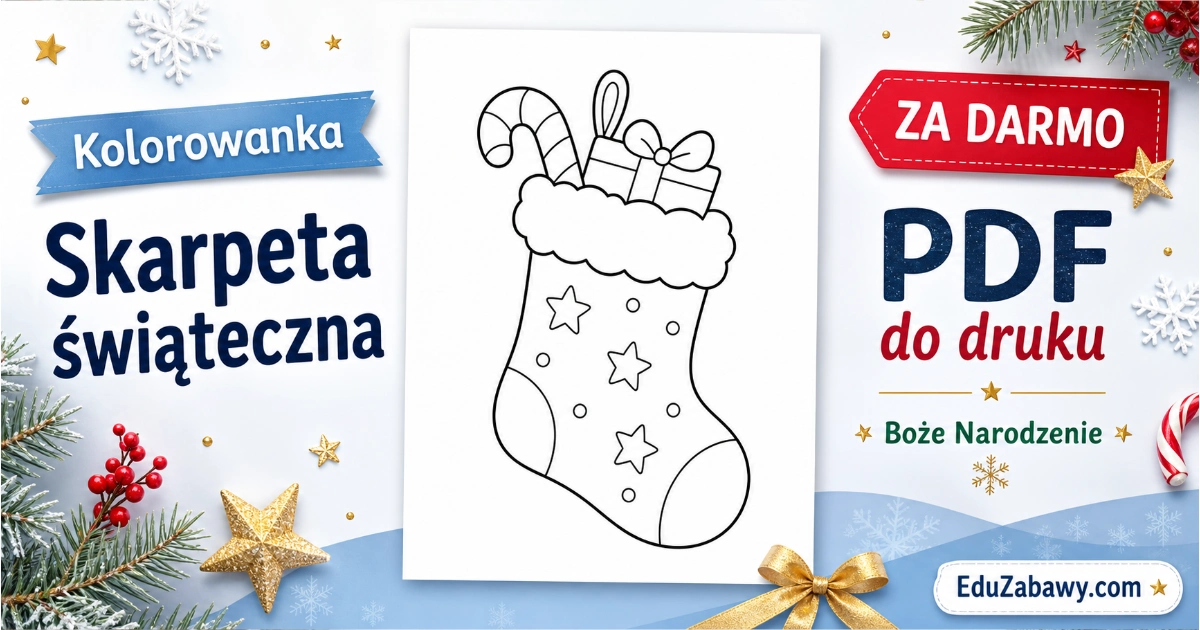 9. Kolorowanka Skarpeta świąteczna Kolorowanka: Skarpeta świąteczna do druku 38