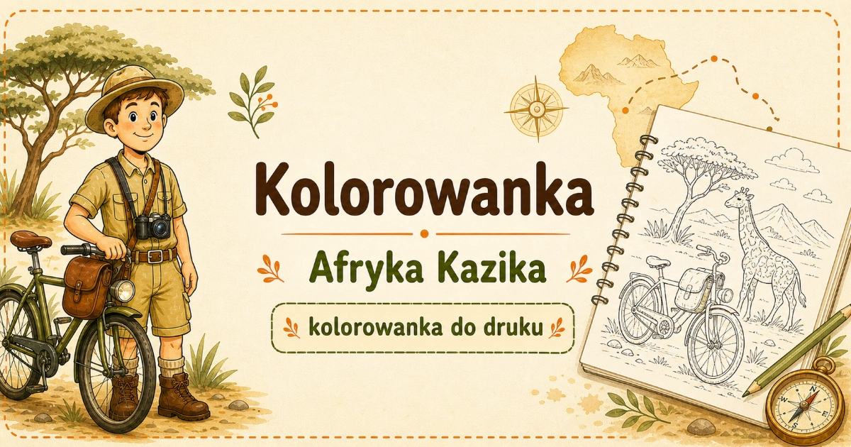 Kolorowanka: Afryka Kazika 38